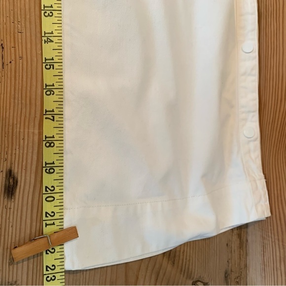 Top shop high waisted white denim crop pants - Picture 9 of 13